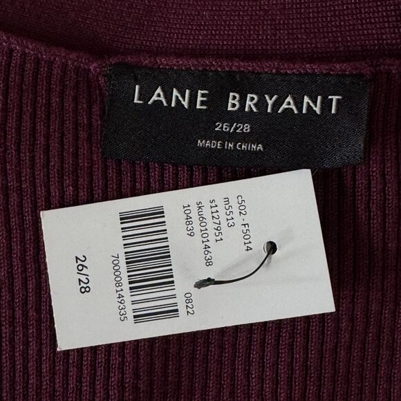 New Lane Bryant Ribbed Tunic Top Women's Plus Size 26/28 - Picture 3 of 10